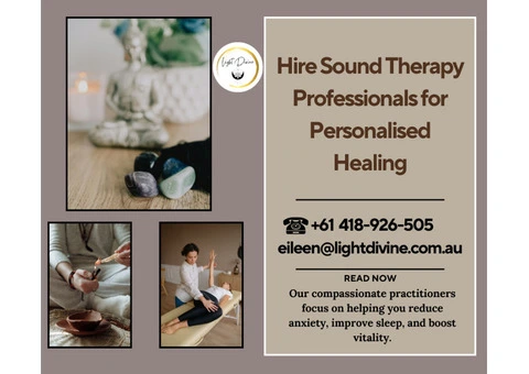 Hire Sound Therapy Professionals for Personalised Healing