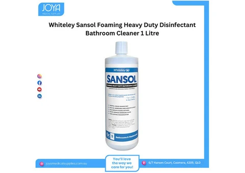 Whiteley Sansol Foaming Heavy Duty Disinfectant Bathroom Cleaner 1 Litre - Joya Medical Supplies