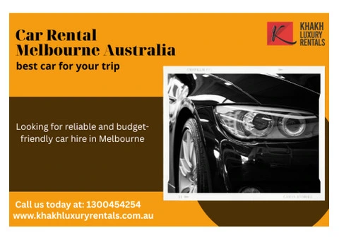 Car Rental Melbourne Australia