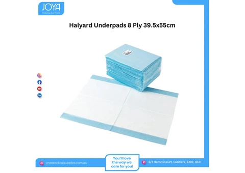 Halyard Underpads 8 Ply 39.5x55cm - Joya Medical Supplies