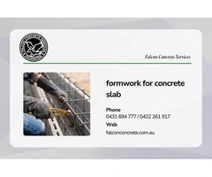 Reliable Formwork for Concrete Slab Services – Falcon Concrete Services