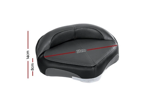 Seamanship Stand Up Lean Boat Seats Casting Fishing Seat Swivel 8cm Padding Grey