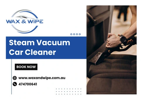 Full Interior Steam Cleaning Sydney | Wax & Wipe Car Detailing - 1/3
