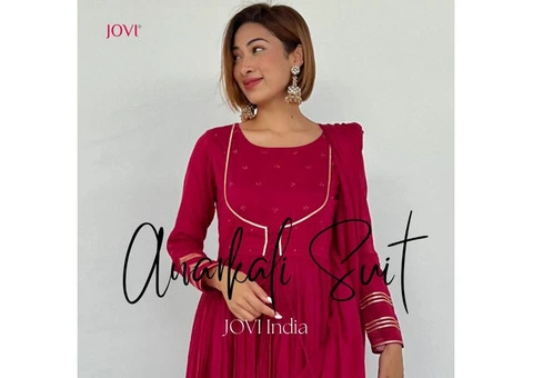 Premium Cotton Anarkali Suit Sets at JOVI India - 7/11