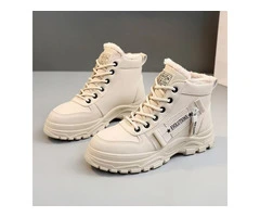 Girls Martin English Style Children's High Top Boots