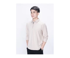 Kids Long Sleeve Polo Shirt Men Business