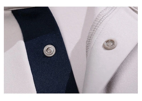 Kids Long Sleeve Polo Shirt Men Business - 3/8