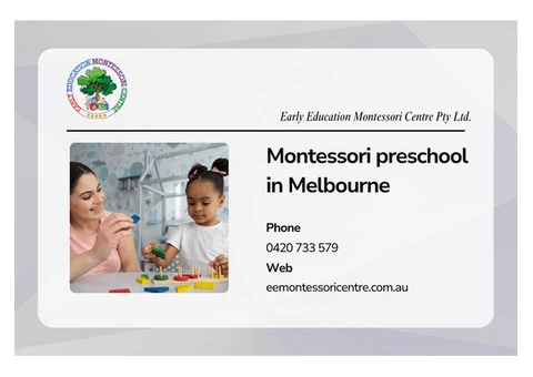 Nurturing Montessori Preschool Melbourne