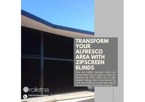 Stay Cool & Protected with Premium Zipscreen Blinds