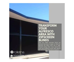 Stay Cool & Protected with Premium Zipscreen Blinds