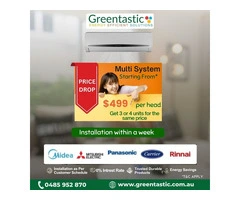 MASSIVE PRICE DROP – Air Conditioning Multi Systems Starting at Just $499/Head!