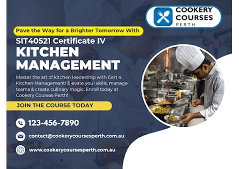 Fuel Culinary Dreams at Our School With a Certificate 4 in Kitchen Management