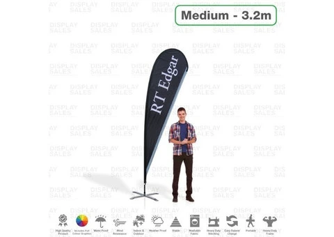 Promote Outdoors with a Teardrop Flag | Display Sales