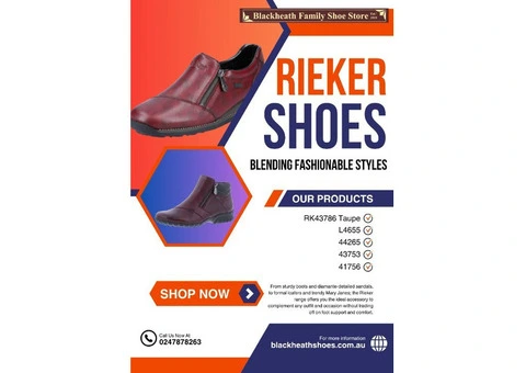Step Into Comfort with Rieker Shoes – Available at Blackheath Shoes Store, Blue Mountains