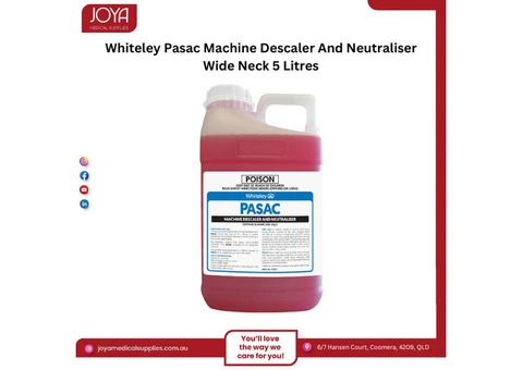 Whiteley Pasac Machine Descaler And Neutraliser Wide Neck 5 Litres - Joya Medical Supplies