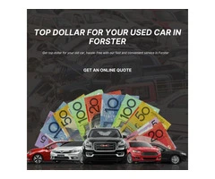 Cash Paid for Cars in Forster No Hassle, No Delay
