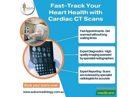Fast-track your heart health with advanced Cardiac CT Scans at Auburn Radiology! (02) 8315 8292