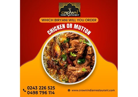 Explore the Best Veg Biryani in Point Clare – Only at Crown Indian Restaurant! - 1/3