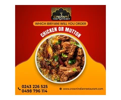 Explore the Best Veg Biryani in Point Clare – Only at Crown Indian Restaurant!