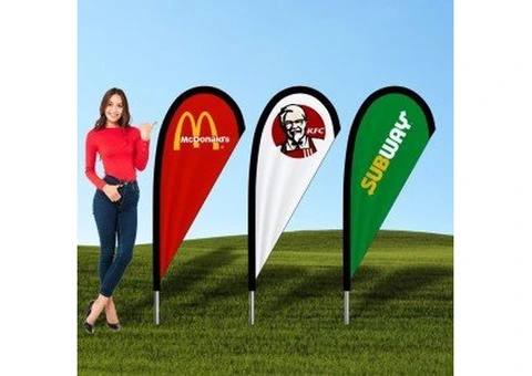 Custom Teardrop Banners: Sleek Designs for Outdoor Impact