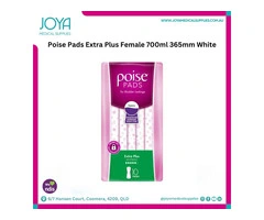 Poise Pads Extra Plus Female 700ml 365mm White - Joya Medical Supplies