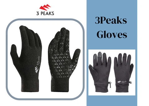 Stay Warm with 3 Peaks Woolen Gloves