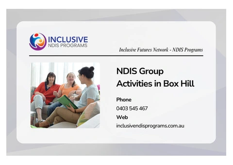 Unlock Fun & Friendship! NDIS Group Activities in Box Hill
