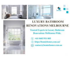 Luxury Bathroom Renovations Melbourne | Expert Builders