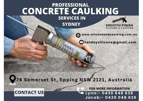 Smooth Finish Silicone & Caulking - Floor Caulking Sydney