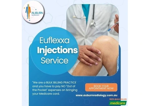 Euflexxa Injections are now available at Auburn Radiology. (02) 8315 8292