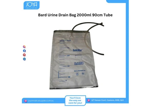 Bard Urine Drain Bag 2000ml 90cm Tube - Joya Medical Supplies