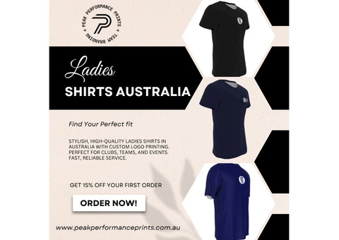 High-Quality Ladies' Shirt Printing in Australia with Sports Club Logos