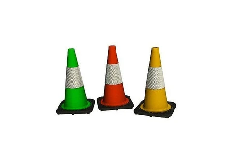 Brightly Coloured, Durable & Highly Visible Safety Cones