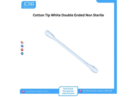 Cotton Tip White Double Ended Non Sterile - Joya Medical Supplies
