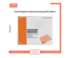 Smith+Nephew Iodosorb Dressing 17G 10x8cm - Joya Medical Supplies