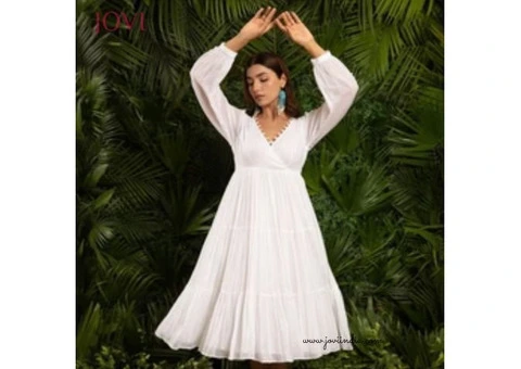 Casual Midi Dress for Women by JOVI India – Effortless Style Every Day - 9/19