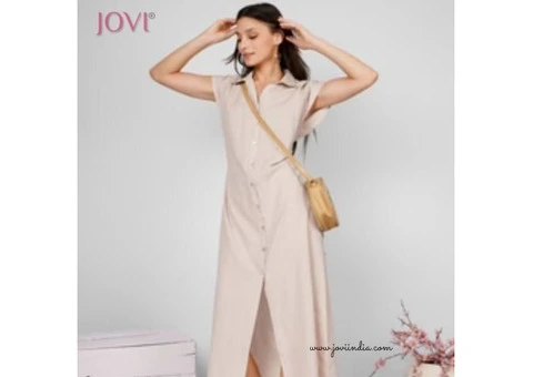 Casual Midi Dress for Women by JOVI India – Effortless Style Every Day - 19/19