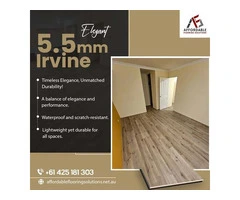 Upgrade Your Space with Elegant 5.5mm Irvine Hybrid Flooring!