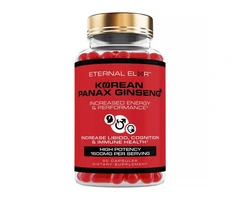 KOREAN RED PANAX GINSENG EXTRACT | 90 Capsules | 1600mg High Dosage