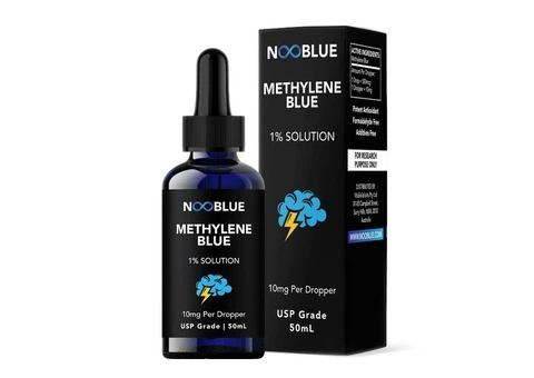 NooBlue Methylene Blue | USP Grade 1% Solution | 50ML / 500mg | Highest Purity - 2/3