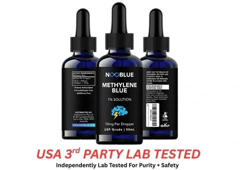 NooBlue Methylene Blue | USP Grade 1% Solution | 50ML / 500mg | Highest Purity - 3/3