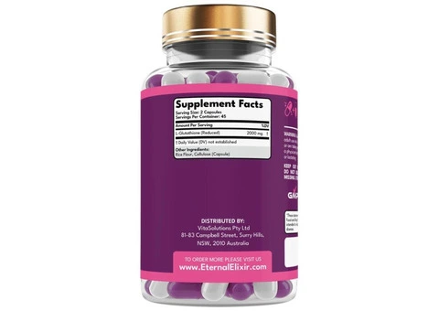 Reduced Glutathione (90 Capsules 2000mg) DOUBLE STRENGTH | HIGH DOSE ANTIOXIDANT - 1/3