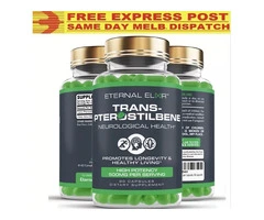 Trans Pterostilbene | 500mg x 90 Capsules | Anti Aging Longevity Cognitive NAD+