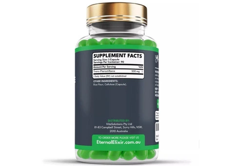 Trans Pterostilbene | 500mg x 90 Capsules | Anti Aging Longevity Cognitive NAD+ - 2/3
