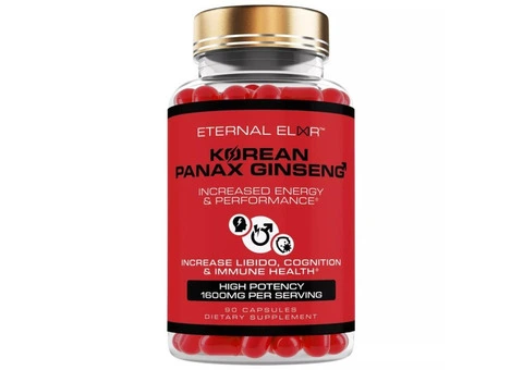 KOREAN RED PANAX GINSENG EXTRACT | 180 Capsules | 1600mg Dosage - 2/3
