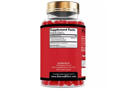 KOREAN RED PANAX GINSENG EXTRACT | 180 Capsules | 1600mg Dosage - 3/3