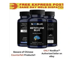 Methylene Blue Capsules | USP Grade | 60 x 5mg | Ultra High Purity | NooBlue