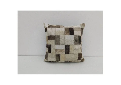 Rustic Cowhide Cushions by Melbourne Leather Co.