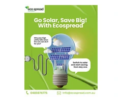 Go Solar & Save Big with Ecospread Melbourne!