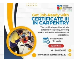 Start Your Carpentry Career with SAI Certificate III in Carpentry Adelaide